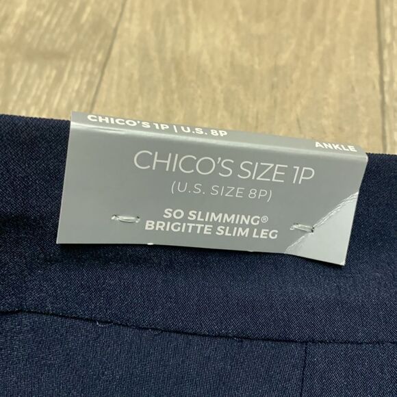 Womens NWT Chico’s‎ Brigittte Slim Leg Ankle Crop Stretch Pull On Pants - Picture 9 of 9